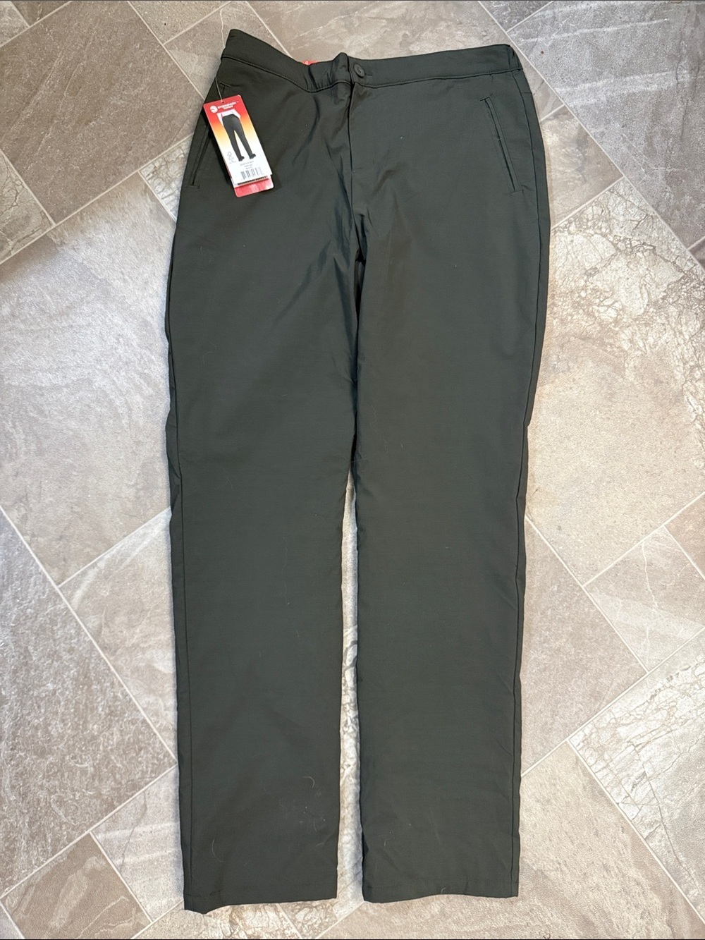 Sunice womans windproof lined Chinos in army green NWTsize Med